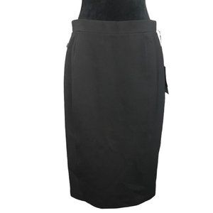 Mario Serrani Pull-On Pencil Skirt in Black - Size 10